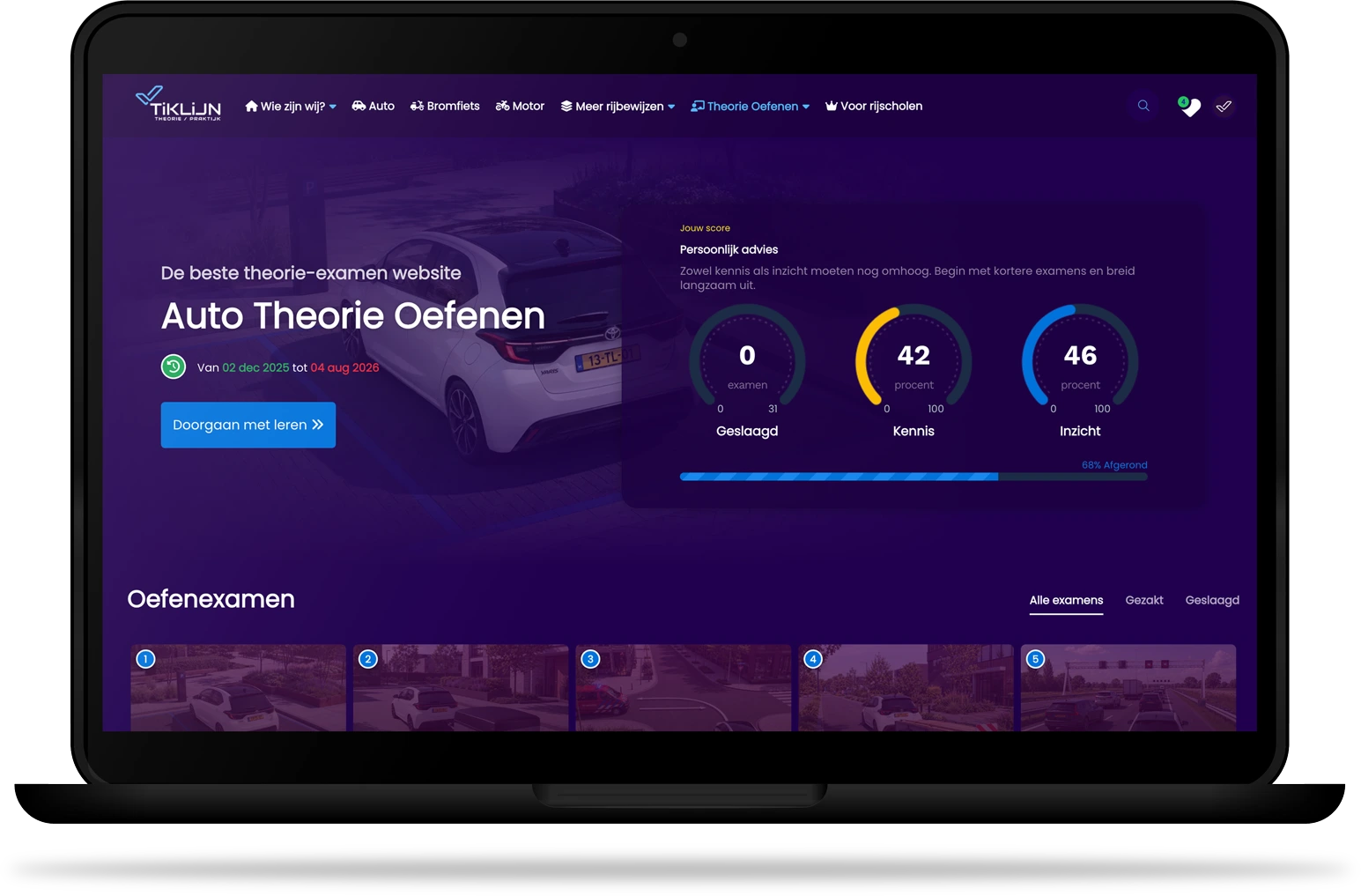 Auto theorie oefenen
